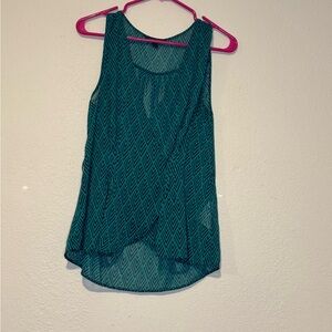 Banana Republic Factory Blue and Green Tank Top